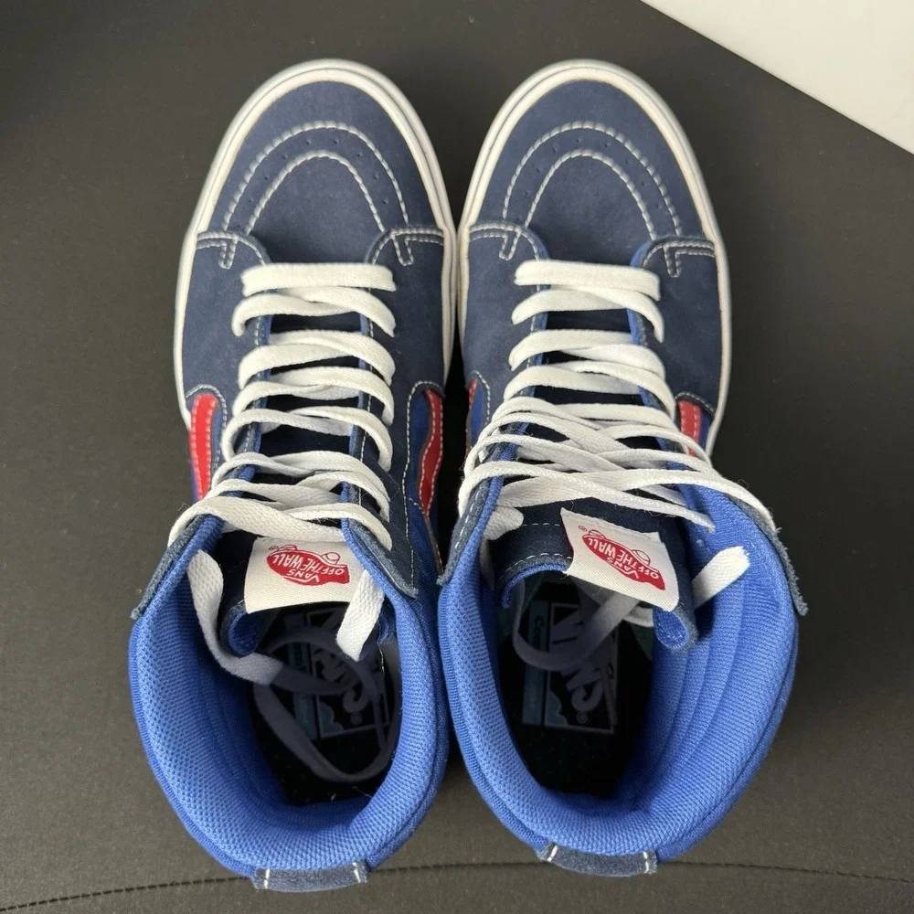 Vans Shoes Men's Size 10 Sk8-Hi Athletic Blue Red Skate Comfort Hi Top Sneaker